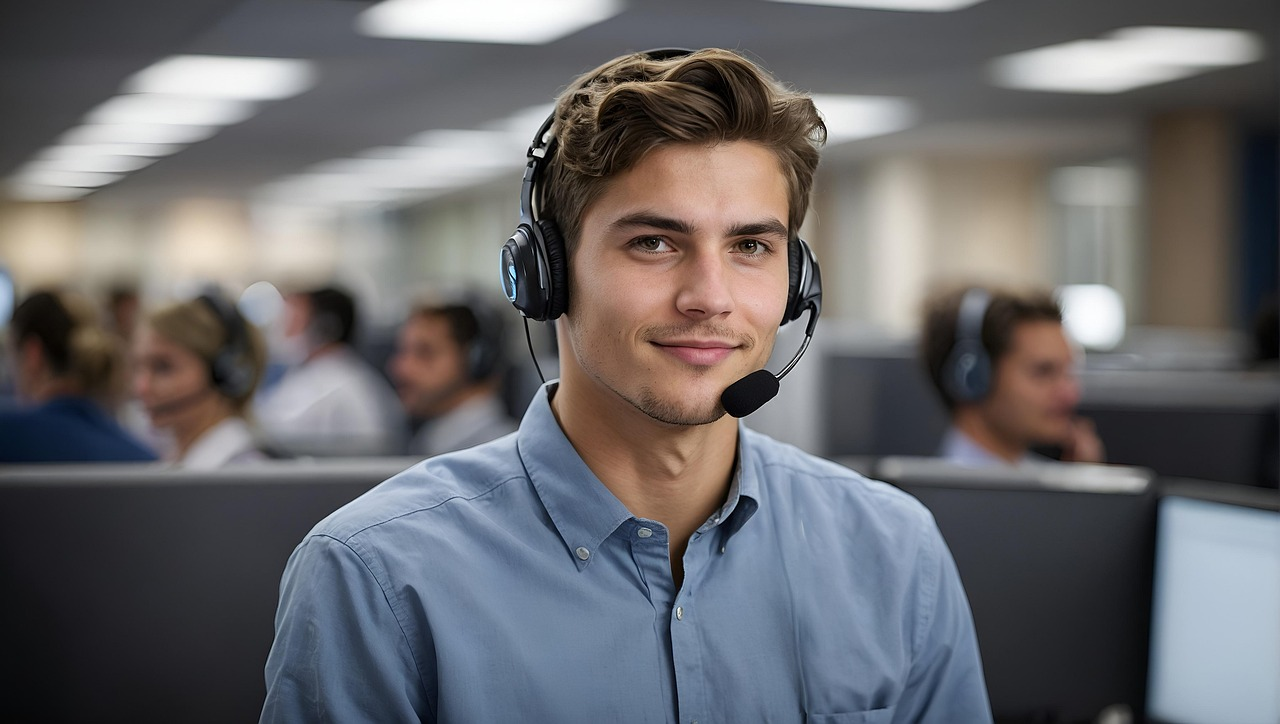Mitarbeiterin im Service-Center